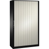 C+P Rollladenschrank Asisto 5 Ordnerhöhen *1.200 x 1.980 x 435 mm (B x H x T)* *schwarzgrau* verkehrsweiß Produktbild pa_produktabbildung_1 S
