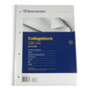 Collegeblock DIN A4 kariert mit Spiralbindung und blauer Titelseite in einer Produktabbildung.