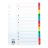 Zahlenregister mit farbigen Tabs von 1 bis 12 auf transparentem Hintergrund.