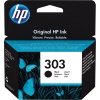 HP Tintenpatrone 303 schwarz in Verpackung mit Schmetterlings-Motiv und Produktinformationen.