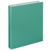 Türkises Ringbuch mit 2 Ringen, Vorderansicht, für DIN A4 Formate.