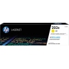 HP Toner 203X gelb in der Verpackung für HP Color LaserJet Pro.
