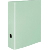 Mintfarbener Ordner mit geradlinigem Design und Rundloch an der Seitenansicht.