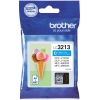 Cyanfarbene Brother Tintenpatrone LC-3213C in Verpackung mit Eiscreme-Illustration.