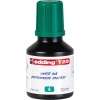Grüne Nachfülltinte für edding Marker im 30 ml Fläschchen mit Tropfendosierer.