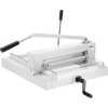 IDEAL Stapelschneider 4305 mit Hebelmechanismus und transparentem Vordertisch zur Sicherheit.