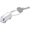 Schlüsselanhänger in Form eines VW Bulli T1 mit integriertem Licht.