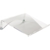 Transparenter, geneigter Dokumentenhalter aus Kunststoff für einen ergonomischen Arbeitsplatz.