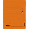 Schnellhefter in orange mit Linien zur Beschriftung auf der Vorderseite.