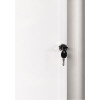 Schaukasten mit Schlüssel und Gummidichtung, Sichtfenster aus 4 mm starkem Hartglas.
