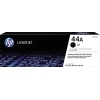 HP Toner 44A schwarz in einer Verpackung mit blauer und schwarzer Farbgestaltung.