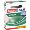Verpackung des tesa Klebefilms tesafilm invisible in Weiß mit rotem und grünen Design.