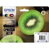 Epson Tintenpatronen-Multipack mit schwarz, fotoschwarz, cyan, magenta und gelb auf Verpackung.