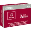Kartonverpackung mit 1000 Rapid Ösen in der Größe 4 mm.