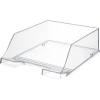 Transparente Briefablage in glasklarer Ausführung, geeignet für flache und hohe Unterlagen.