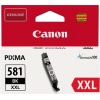 Schwarze Canon Tintenpatrone CLI-581XXL in Verpackung mit Produktdetails und Markenlogo.