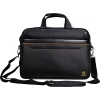 Schwarze Notebooktasche mit Schultergurt und Innenfach für einen Laptop bis 15,6 Zoll.