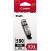 Tintenpatrone in schwarzer Verpackung mit Aufschrift PGI-580XXL PGBK für Canon PIXMA.