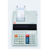 Tischrechner mit Druckfunktion, Display und antiseptischer Tastatur in beige.