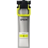 Gelbe Epson Tintenpatrone T9454 mit Halterung und Etikett auf der Vorderseite.
