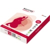 Kopierpapier in einer roten Verpackung, Formate A4, 80 g/m², für den täglichen Büroeinsatz.