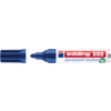 Blauer Permanentmarker mit Kappe, beschriftet mit 'edding 550 permanent marker'.