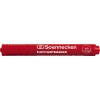 Roter Flipchartmarker mit dicker Spitze und gummierten Griff.