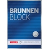 Blauer DIN A4 Briefblock mit liniertem Papier und 50 Blatt.