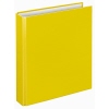 Gelbes Ringbuch im DIN A5 Format mit D-Mechanik und zwei Ringen.