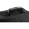 Schwarzer Notebooktrolley mit Griff, sichtbar ist die Oberseite des Trolleys.