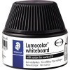 Schwarze Nachfülltinte für Lumocolor® Marker in runder Flasche mit Schraubverschluss.