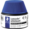 Nachfüllstation für Lumocolor Marker in blau mit Kunststoffdeckel und mehrsprachiger Beschriftung.
