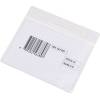 Transparente Sichttasche für DIN A5 Dokumente mit Barcode und Beschriftungsfeldern.