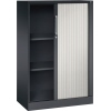 C+P Rollladenschrank Asisto 3 Ordnerhöhen 800 x 1.310 x 435 mm (B x H x T) schwarzgrau lichtgrau Produktbild pa_produktabbildung_1 S