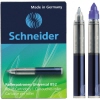 Nachfüllpatronen für Tintenroller in Verpackung mit zwei sichtbaren Patronen.