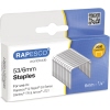 RAPESCO Heftklammern 53/6 in einer Verpackung mit 2000 Stück, auf weißem Hintergrund.
