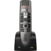 Diktiermikrofon Philips SpeechMike Premium Air mit Dockingstation und Bedienelementen.