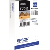 Schwarze Epson Tintenpatrone T7011 in Verpackung, geeignet für bestimmte Druckermodelle.