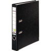 Schwarzer Ordner aus Kunststoff mit 50 mm Rückenbreite, für DIN A4-Papier geeignet.