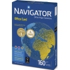 Karton mit Navigator Office Card Kopierpapier DIN A4 und Weltkarte auf der Verpackung.