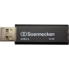 Soennecken USB-Stick 3.0 schwarz/silber - Soennecken USB-Stick 71619 3.0 64GB schwarz/silber - 2