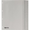 Zahlenregister mit nummerierten Bereichen von 1 bis 100 für Ordner oder Ringbuch.