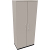 Flügeltürenschrank in anthrazit metallic und lichtgrau, Maße 800 x 1869 x 442 mm.
