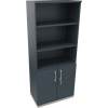 Regalschrank endless 800 x 1.869 x 442 mm (B x H x T) silberaluminium lavagrau Produktbild pa_produktabbildung_1 S