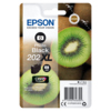 Epson Tintenpatrone 202XL fotoschwarz auf Verpackung mit Kiwi-Motiv im Hintergrund.