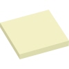 Gelbe quadratische Haftnotiz im Format 75 x 75 mm.