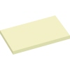Beige Haftnotiz in rechteckiger Form, Größe 125 x 75 mm.
