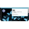 HP Tintenpatrone 747 farblos in der Verpackung mit blauem Schmetterlingsdesign.
