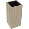 Blumentopf in rechteckiger Form aus Eiche natur, 38 x 80 x 38 cm.