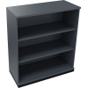 Regal in anthrazit metallic mit drei Ordnerhöhen, Maße 1000 x 1133 x 442 mm.